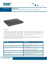 Preview for 1 page of SMC Networks TigerSwitch 10/100 SMC6750L2 Technical Specifications