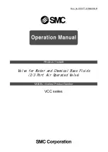 Preview for 1 page of SMC Networks VCC Series Operation Manual