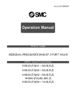 SMC Networks VHS20 Series Operation Manual preview