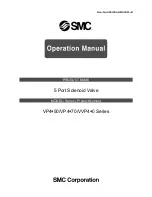 Preview for 1 page of SMC Networks VP4 Series Operation Manual
