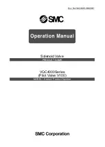 Предварительный просмотр 1 страницы SMC Networks VQC4000 Operation Manual