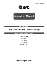 SMC Networks ZFB Series Operation Manual preview