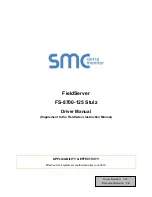 SMC Sierra Monitor FieldServer FS-8700-125 Stulz Manual preview