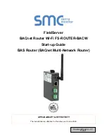 SMC Sierra Monitor FieldServer Wi-Fi FS-ROUTER-BACW Startup Manual предпросмотр