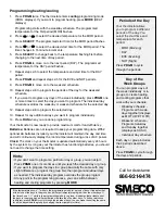 Preview for 3 page of Smeco CoolSentry Quick Reference Manual