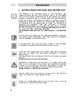 Preview for 2 page of Smeg A1-2 Instructions For Installation And Use Manual