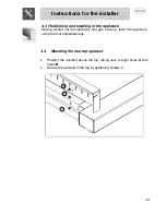 Предварительный просмотр 9 страницы Smeg A1-2 Instructions For Installation And Use Manual