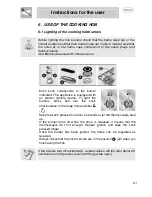 Предварительный просмотр 17 страницы Smeg A1-2 Instructions For Installation And Use Manual