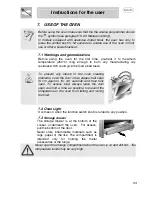 Предварительный просмотр 19 страницы Smeg A1-2 Instructions For Installation And Use Manual