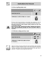 Предварительный просмотр 23 страницы Smeg A21X-6 Instructions For Installation And Use Manual