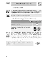 Preview for 20 page of Smeg A2EA Instructions For Installation And Use Manual