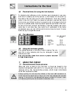 Предварительный просмотр 19 страницы Smeg A4-5 Instructions For Installation And Use Manual