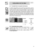 Предварительный просмотр 19 страницы Smeg A5-6 Instructions For Installation And Use Manual