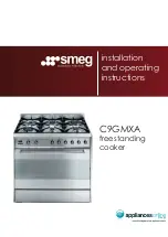 Smeg C9GMXA Installation And Operating Instructions Manual предпросмотр