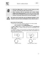 Предварительный просмотр 19 страницы Smeg CA129B Instruction Manual