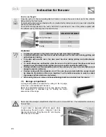 Preview for 22 page of Smeg CB61IR Instruction Manual