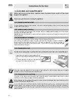 Предварительный просмотр 23 страницы Smeg CE6IMX Instructions For Installation And Use Manual