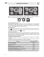 Preview for 22 page of Smeg CE92IMX Instructions For Installation And Use Manual