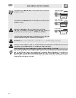 Preview for 28 page of Smeg CE92IMX Instructions For Installation And Use Manual