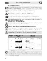 Предварительный просмотр 38 страницы Smeg CG 92 Manual