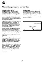 Preview for 12 page of Smeg CH300E Instructions For Use Manual