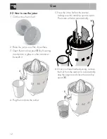 Предварительный просмотр 12 страницы Smeg CJF01 Instruction Manual