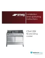 Smeg Classic CSA122X Installation And Operating Instructions Manual preview