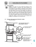 Preview for 8 page of Smeg Classic CSA122X Installation And Operating Instructions Manual