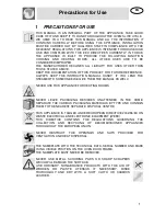 Preview for 3 page of Smeg classic SA45VX2 Instructions For Use Manual