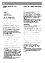 Preview for 11 page of Smeg CO205F Instructions For Use Manual