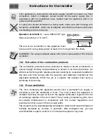 Предварительный просмотр 32 страницы Smeg CO61GMA Manual