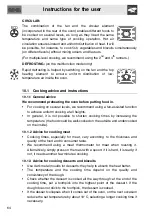 Preview for 20 page of Smeg CO68GMA Manual