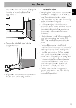 Preview for 21 page of Smeg CPF48UGMAN Manual