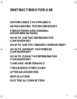 Предварительный просмотр 1 страницы Smeg CR326AP1 Instructions For Use Manual