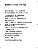 Smeg CR327AV1 Instructions For Use Manual preview