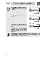 Preview for 6 page of Smeg CS120-6 Manual