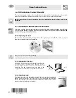 Предварительный просмотр 20 страницы Smeg CS15-5 Instructions For Installation And Use Manual