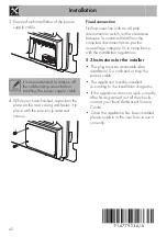 Предварительный просмотр 40 страницы Smeg CS6CMXA Manual