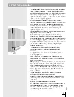 Preview for 3 page of Smeg CV235XNF1 Instructions For Use Manual