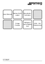 Preview for 1 page of Smeg D72302P User Manual