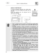 Предварительный просмотр 28 страницы Smeg DC122B Instruction Manual