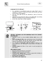 Предварительный просмотр 39 страницы Smeg DC146L Instruction Manual