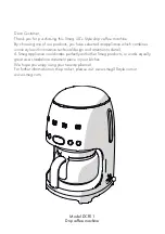 Предварительный просмотр 1 страницы Smeg DCF01 Original Instructions Manual