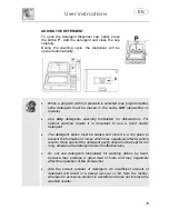 Предварительный просмотр 20 страницы Smeg DF1255W Instruction Manual