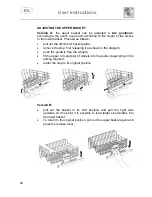 Предварительный просмотр 27 страницы Smeg DF1255W Instruction Manual