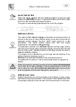 Предварительный просмотр 23 страницы Smeg DF13FAB3CR User Instructions