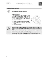 Предварительный просмотр 9 страницы Smeg DF612BL Instruction Manual