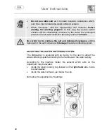 Предварительный просмотр 21 страницы Smeg DF612BL Instruction Manual