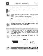 Предварительный просмотр 8 страницы Smeg DFC612S9 Instruction Manual