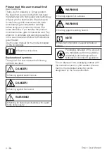 Preview for 2 page of Smeg DHTS81LSA User Manual